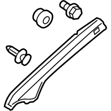 Acura 84151-STX-A01ZD Garnish Assembly, Left Front Pillar (Light Cream Ivory)