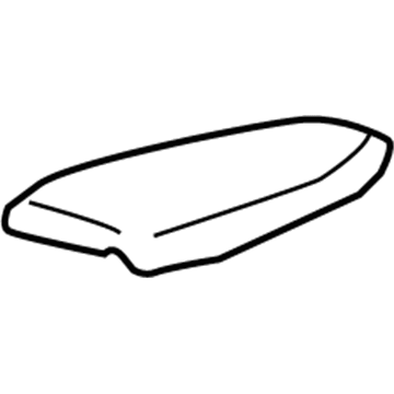 Honda 83702-SDA-A31ZC Armrest Assembly, Right Rear Door (Ivory) (Leather)