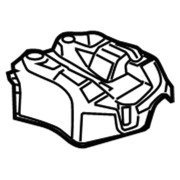 BMW 51-48-2-757-692 Heat Insulation, Rear Silencer, Right