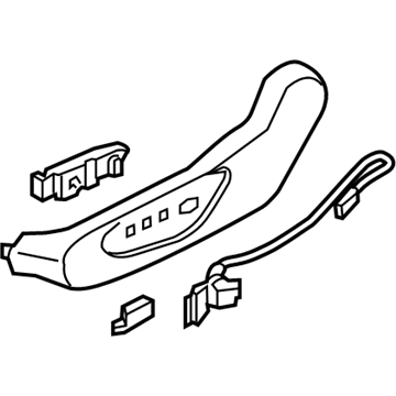 Nissan 87380-4RB1A FINISHER Assembly-Cushion, Front Seat Outer LH