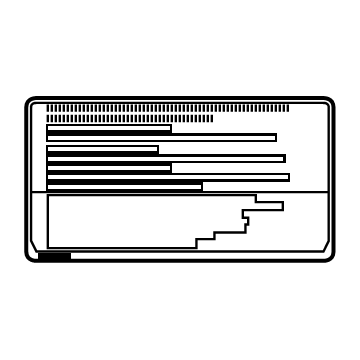 Toyota G9275-42030 Caution Label