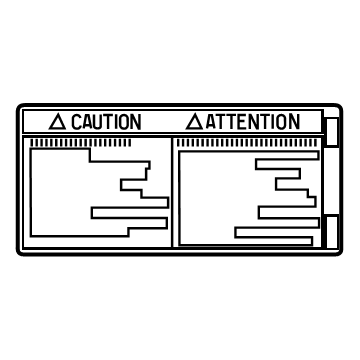 Toyota 42668-42020 Tire Info Label