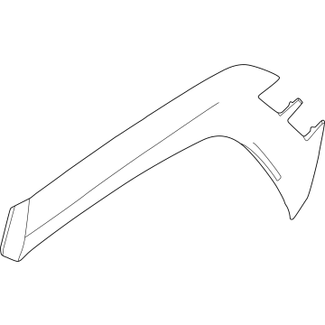 Hyundai 87744-N9100-CA GARNISH-QTR SIDE, RH