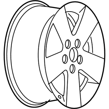 GM 9595925 Wheel, Alloy