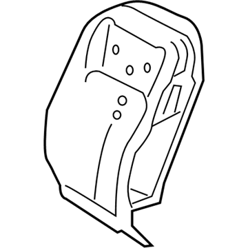 Lexus 71551-06A40 Pad, FR Seat Back, R