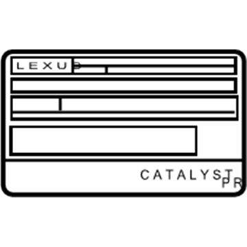 Lexus 11298-50570 Label, Emission Control Information