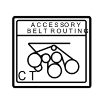 Toyota 11296-50290 Eng Info Label