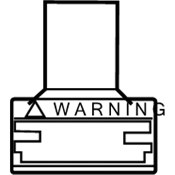 Toyota 74599-06010 Air Bag Label