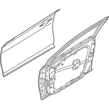 Hyundai 76003-C1010 Panel Assembly-Front Door, LH