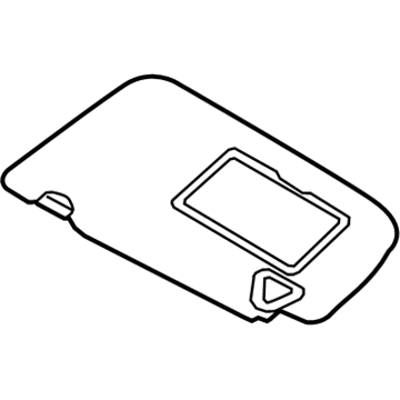 Nissan 96400-5SA0E Right Sun Visor Assembly