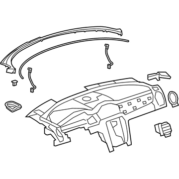 GM 23185678 Upper Dash Panel