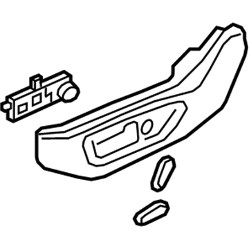 Hyundai 88181-C1010-TRY Shield Cover-Seat Driver Outer