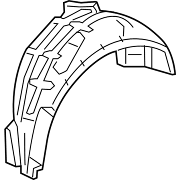 Acura 74552-TX6-A02 Fender Right, Rear Inner