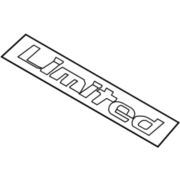 Hyundai 86318-B8000 Limited Emblem