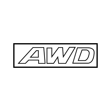 Hyundai 86341-B8000 Awd Emblem(Badge)
