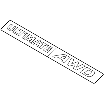 Hyundai 86346-B8000 Ultimate Awd Emblem