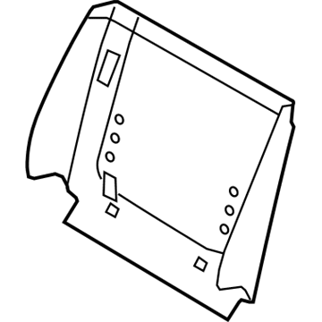 BMW 52-10-7-222-427 Rear Panel, Comfort Seat, Bottom