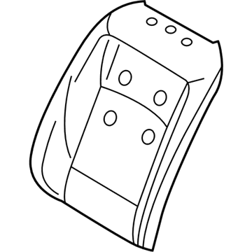 BMW 52-10-7-249-961 Foam Section, Comfort, Backrest, A/C