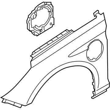 Hyundai 66310-E6500 Panel Assembly-Fender, LH