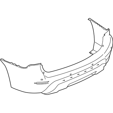 Nissan 85022-9PF0H Rear Sedan Bumper Set