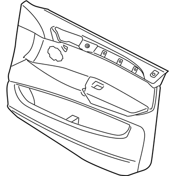 BMW 51-41-7-369-927 DOOR TRIM PANEL, FABRIC, FRO