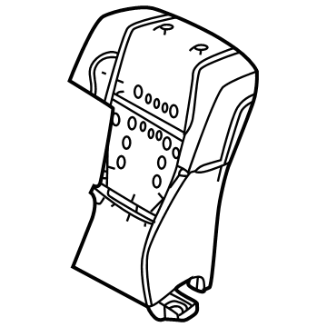 Toyota 71552-0C310 PAD, FR SEAT BACK, L