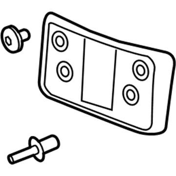 GM 22936002 License Bracket