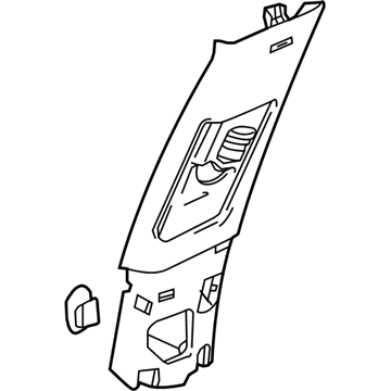 GM 84235198 Upper Center Pillar Trim