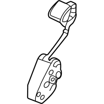 Honda 82220-TGG-A31ZA Lock Assy., R. RR. Seat *NH900L* (DEEP BLACK)