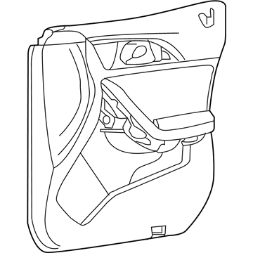 Infiniti 80900-5DB2A Finisher Assy-Front Door, RH