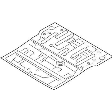 Kia 651004D500 Panel Complete-Front Floor