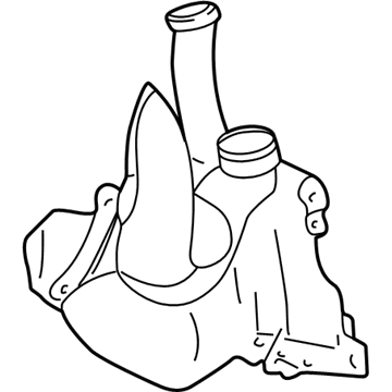 GM 12487661 Container Asm, Windshield Washer Solvent (W/ Front Intake Air Duct & Resonator)