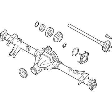 Nissan 43003-9BU0E AXLE ASSY-REAR W/O BRAKE