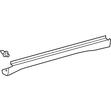 Lexus 75850-0E010 Moulding Assy, Body Rocker Panel, RH