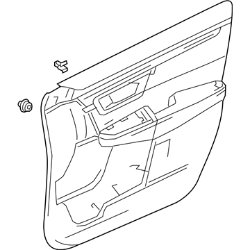 Honda 83500-TLA-A01ZA Lining Assy., R. FR. Door *YR449L* (CASHMERE IVORY)