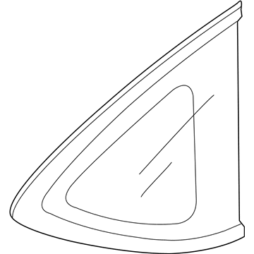 Honda 73512-T0G-003 Glass Set, R. Quarter (Green)(Agc)