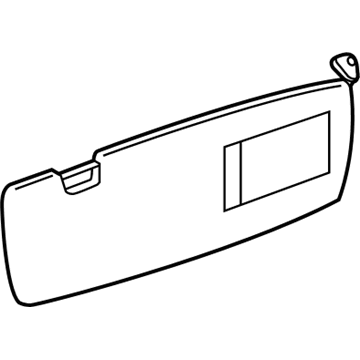 BMW 51-16-8-145-584 Sun Visor, Illuminated, Right