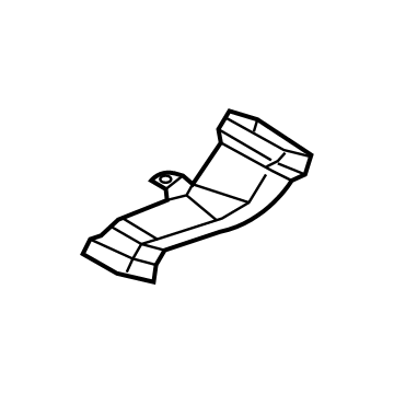 BMW 51-16-9-386-237 Air Duct, Rear Passenger Compartment., Left