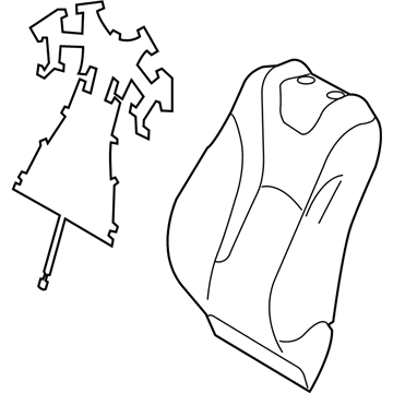Toyota 71074-47D10-B0 Seat Back Cover
