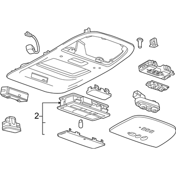 GM 22833104 Overhead Console