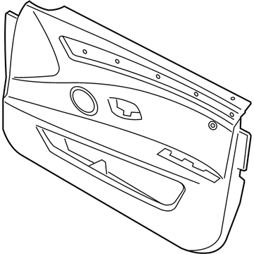 BMW 51-41-6-983-549 Door Trim Panel, Fabric, Front Left