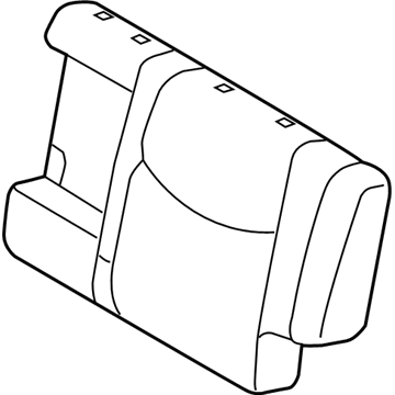 Lexus 71078-60A01-A1 Rear Seat Back Cover, Left (For Separate Type)