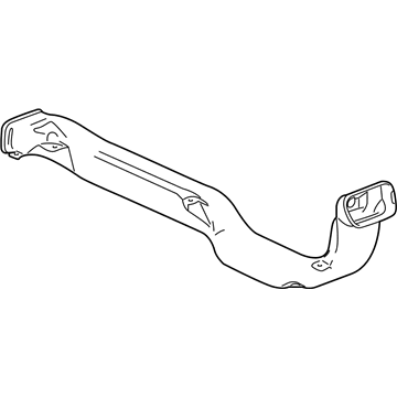 GM 84612477 DUCT-F/FLR CNSL RR AIR