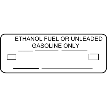Ford YU5Z-9A095-BA Info Label