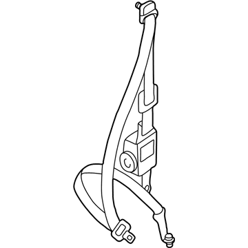 Toyota 73360-04010-B1 Belt & Retractor