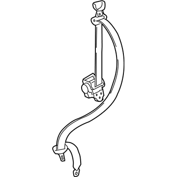 Toyota 73560-60183-A6 Belt & Retractor