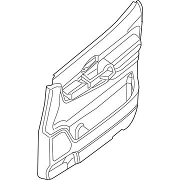 Nissan 80900-1PA0A Finisher Assy-Front Door, RH