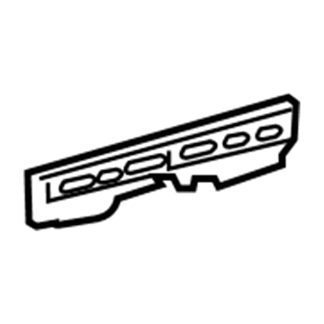 Lexus 75733-60010 Moulding, Front Door, Outside Upper Rear RH