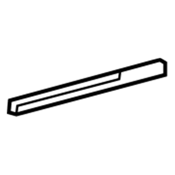 Lexus 75798-60020 Pad, Front Door Outside Moulding, Rear