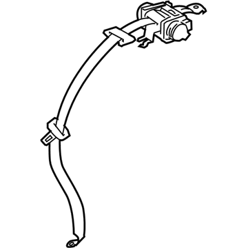 Lexus 73370-50211-A0 Belt Assembly, Rear Seat